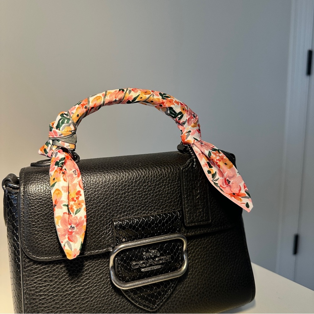 Floral Polyester Twilly - Picture 7 of 7